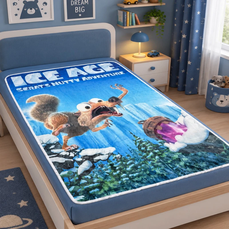 پتو کودک مدل ICE AGE سایز 110*150 سانتی متر